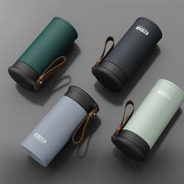 Tumblers 450ml 280ml Stainless Steel Thermol Bottle Coffee Mug Double Wall Vacuum Flasks Leakproof Car Thermal Cup Travel Drinkware 230727