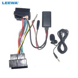 LEEWA Car Bluetooth Module AUX-in Audio MP3 Music Adapter 16Pin Stereo Wire Harness For BMW X5 X3 Z4 E83 E85 E86 E39 E53 #6587340Y