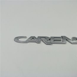 For Kia CARENS Rear Trunk Chrome 3D Letter Badge Emblem Auto Tail Sticker300M