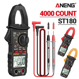 Clamp Metres ANENG ST180 4000 Counts Digital Clamp Metre AC Current Multimeter Ammeter Voltage Tester Car Amp Hz Capacitance NCV Ohm Tool 230728