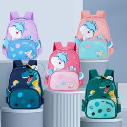 School Bags Cartoon Children Schoolbag Kindergarten Primary School Backpack Small Boy Girl Cute Dinosaur Animal Printed Kids Backpack 230727