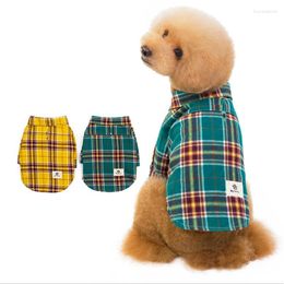 Dog Apparel EXCELLENT ELITE SPANKER Pet Plaid Coat Clothes Puppy Harness Vest Cotton