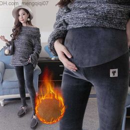 Maternity Bottoms Winter pregnant women Leggings warm pants pregnant women Leggings Z230728