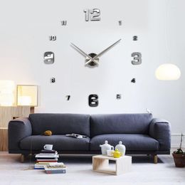 Wall Clocks Living Room Clock Creative Amazon Simple Nordic European And American Large DIY Sticker 3Dclock