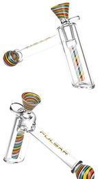 Vintage Pulsar Glass Hand Pipe Bong Smoking Pipe Quality hookah bong Original Factory Direct Sale can put customer logo by DHL UPS CNE