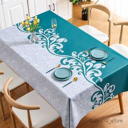 Table Cloth Flower Blooming Garden Tablecloth Waterproof and Oil Resistant Rectangular Tablecloth Tea Table Cloth R230801