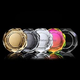 Ashtrays Latest Usa Colorf Crystal Glass Cigarette Holder Innovative Design Dry Herb Tobacco Preroll Roller Smoking Ash Cont Drop De Dhkfy