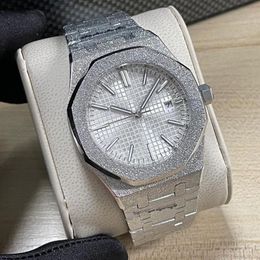 Shiny Mens Watch Automatic Mechanical Designer Watches 41mm Sapphire Luminous Business Wristwatch Montre de Luxe320P