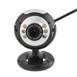 Webcams Web Camera High Quality LED Light Buit-in Microphone Webcam Portable Ratatable Web For PC Desktop Laptop Computer