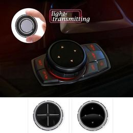 iDrive Car Multimedia Buttons Cover M Emblem Stickers for BMW E46 E39 E90 E36 F30 F10 X5 E35 E34 E30 F20 E92 E60 M52575