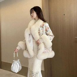 Women's Fur Faux Fur Printing vintage Thicken Warm Women Jacket Korean Loose Faux Fur Coat Winter Short Warm Thick Fake Outerwear HKD230727