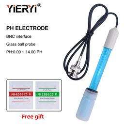 PH Metres yieryi PH Electrode Probe BNC Connector For Aquarium PH Controller Metre Sensor Gib With Calibration Liquid 230728