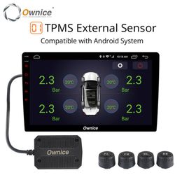 Ownice USB Car Android TPMS Tyre pressure monitor Android navigation pressure monitoring alarm system wireless transmission TPMS2848