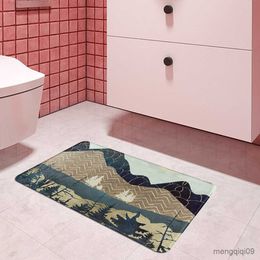 Carpets Geometric peak painting Doormat Kitchen carpet Entrance door mat bathroom mat Carpet in the bedroom Lounge Rug Home Decor R230728