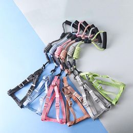 Dog Collars Pet Towing Rope Linen Explosion-proof Running Small And Medium Chest Strap Accessories Outdoor Supplies