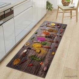 Carpets Spices Kitchen Mat Home Entrance Doormat Living Room Bedroom Balcony Floor Decor Carpet Bathroom Hallway Door Anti-Slip Foot Rug R230728