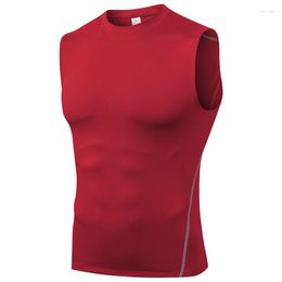 Men's Body Shapers Workout Tank Tops Gym Muscle Tee Bodybuilding Sleeveless T Shirts Fitness Training Cool Dry Athletic Corset Top