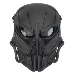 Cycling Helmets Tactical Airsoft Paintball Masks Motorcycle Men Full Face Mask for Hunting Shooting Military Halloween Mask War Game Headgear 230728