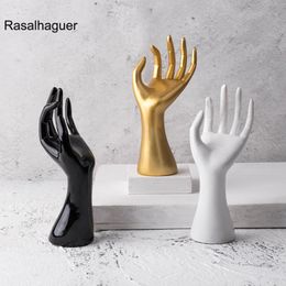 Jewellery Stand Luxury Gold Mannequin Resin Hand 3Colors Gfit Jewellery Display Stand Holder Ring Necklace Bracelet Bangle Watch Jewellery Storage 230728