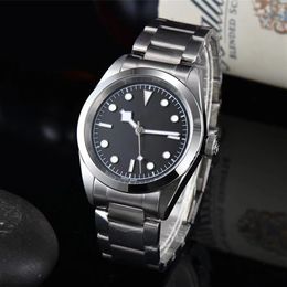 Men Watches Self-winding Mechanical Movement Black Dial 42mm Case 316L Stainless Steel Strap Potor Swimming Waterproof Luminous Wa243b