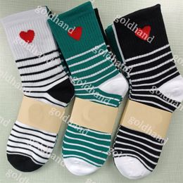 3pair Sports Sock Designer Paris Style Mens Womens Streak Cotton Short long Sock Towel Bottom Stockings