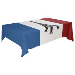 Disposable Table Covers France Flag Tablecloth Waterproof And Stain Resistant With A Thick Fabric French Cover Polyester Gabardine