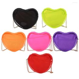 Evening Bags Transparent Shoulder Girls Crossbody Love Heart Shaped Women Cosmetic Bag Portable Messenger Ladies Casual