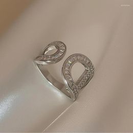 Cluster Rings Arrival South Korea-Style Delicacy Adjustable Creative Lettered D Party WOMEN'S Jewellery Ring 2023