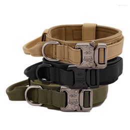 Dog Collars Heavy-duty Collar Heavy Duty Metal Buckle Adjustable Nylon With Handle For
