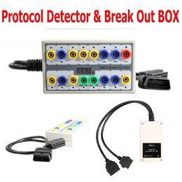 OBDII Breakout Box OBD OBD2 Protocol Detector Tools & Car Auto Test Break Out-Box3249