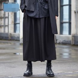 Men's Pants Original Design Casual Tide Dark Black Japanese Autumn And Winter Style Men Women With Wide-leg