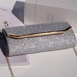 Waist Bags style Women s Envelope bag Female summer Small satchel Banquet Clutch Bag Charming Chain Glitter purses and handbags 230729