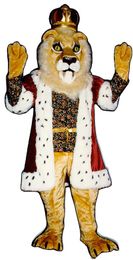 KING LIONEL Mascot Costumes Cartoon Character Outfit Suit Xmas Outdoor Party Outfit Adult Size Promotional Advertising Clothings