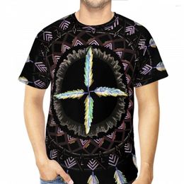 Men's T Shirts Cuatro Vientos IV 3D Printed Shirt For Man Mandala Unisex Polyester Loose Fitness Tops Hip Hop Beach Male Tees