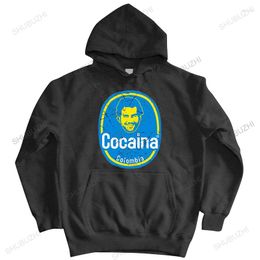 Men's Hoodies Black Hooded Jacket For Men Brand Clothing Pablo Escobar Plata O Plomo Male Autumn Sweatshirt Hoody Plus Size