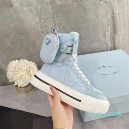 Autum Casual Shoes Designer High Top with Small Bag Women Platform Sneakers Outdoor Walking Comfortable Fashion Ladies