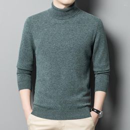 Men's Sweaters Men Cashmere Turtleneck Sweater 2023 Autumn Winter Man Soft Warm Knitted Pullover Jumper