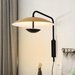 Wall Lamp Nordic Modern Minimalist Personality Aisle Bedside Art Designer El Model Room Living Study Bedroom