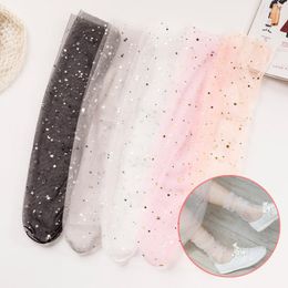 Women Socks Pile For Summer Sexy Dot Lace Ultra-Thin Princess Tulle Transparent Mesh Ankle Ladies Harajuku