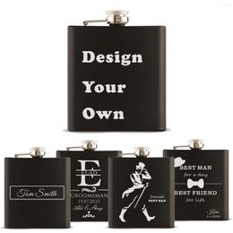 Hip Flasks Customized 7oz Stainless Steel Flask Premium Matte Black Makes A For Him Dad Father Gag Joke Gift