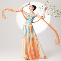 Stage Wear Chinese Dunhuang Style Dance Costume Women Fairy Show Dancer Performance Costumes Qriginal Exotic Wind