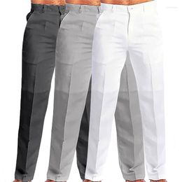 Men's Pants 2023 Standing Neck Pocket Casual Linen Solid Grey Plus Size Street Wear