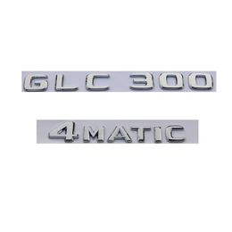 for Mercedes Benz GLC300 4MATIC Chrome Letters Number Trunk Emblem Badge Emblems223d