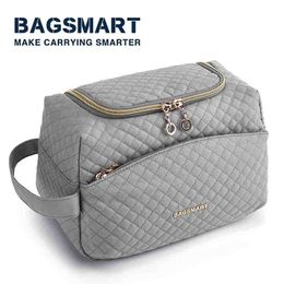 Cosmetic Bags Cases Toiletry Bag for Women BAGSMART Waterproof Kit for Travel Lightweight Large Capacity Cosmetic Bag Fit Full Sized Toiletries 230728