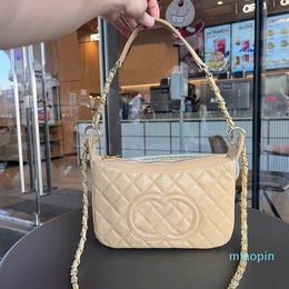 2023-Women Underarm Shoulder Bag Leather Quilted High Capacity Crossbody Designer Bag Classic Handheld Coin Purse Evening Clutch Suitcase 25CM