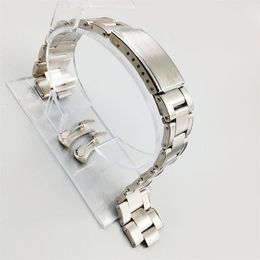 Uhrenarmbänder Luxus 20mm 316L Edelstahl Niete gebogene Endschrauben Oyster Uhrenarmband Armband passend für RLX-Uhr 230728