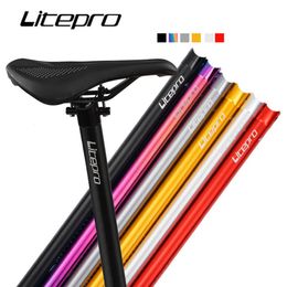 Bike Groupsets Litepro 318x580M Folding CNC Aluminium Alloy Seatpost Ultralight 338G Seat Rod Pipe Tube For Fnhon Bicycle 230728