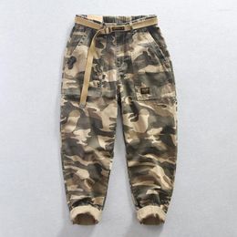 Men's Pants 2023 Oversize Cargo Men Cotton Fabric Vintage Camouflage Trousers Plus Size Clothing