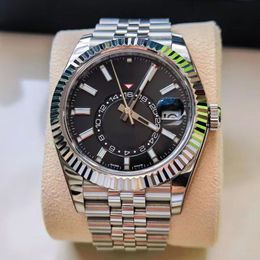 SKY Dweller-mens relógio caijiamin automático Relógios 40mm Relógios dupla função de rotação data 904L aço inoxidável safira à prova d'água Relógios de pulso DHgate