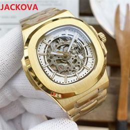 high quality hollow dial skeleton watches 2813 mechanical automatic movement 904L stainless steel women men watch waterproof Wrist267P